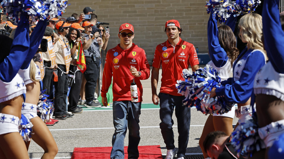 Leclerc gana por delante de Sainz y aprovecha en Austin la lucha entre Verstappen y Norris