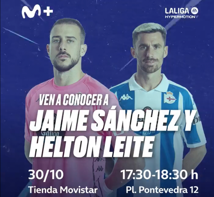 Jaime y Helton inaugurarán el Estadio Movistar LALIGA de A Coruña