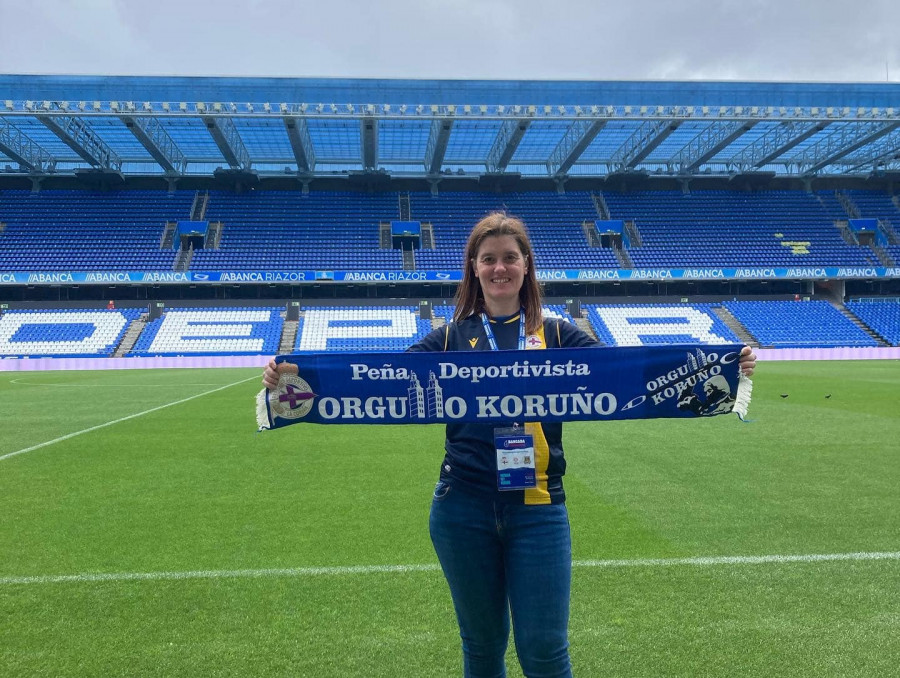 Patricia Rey, seguidora blanquiazul: "El Deportivo me enganchó desde el primer día que entré en Riazor”