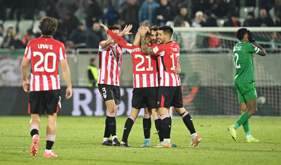 El Athletic se apuntala arriba con un remontada en un minuto (1-2)