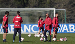 Cuatro entrenamientos para preparar el duelo ante el Sporting