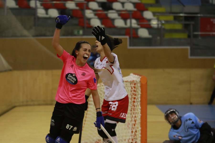 Vértigo, goles y  final con emoción en la segunda victoria del HC Coruña (5-4)