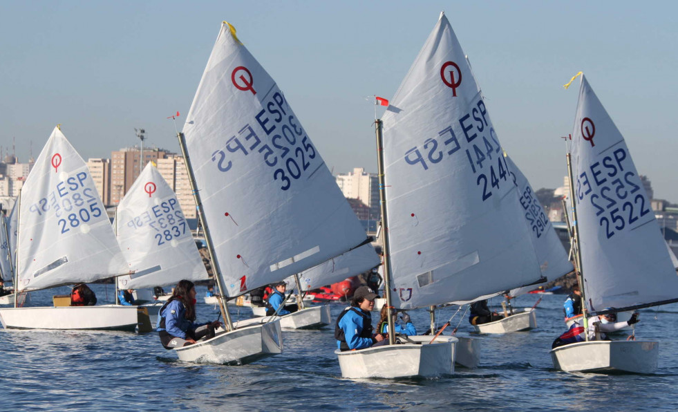 Un total de 150 Optimist en el Cidade da Coruña que cierra la Semana Abanca 2024