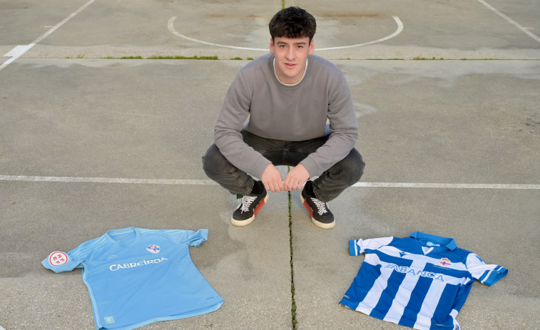 Adrián Ogando, el juvenil de Dépor y Celta