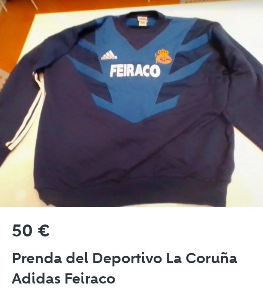 Un deportivista pierde una sudadera del Dépor en Tenerife y se la quieren revender por 110 euros