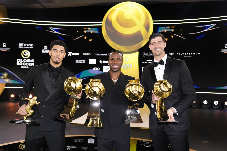 Vinicius y Aitana Bonmatí, los mejores de 2024 en los Globe Soccer Awards