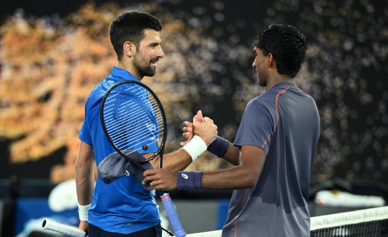 Djokovic se pone a tono exigido por el atrevido Basavareddy