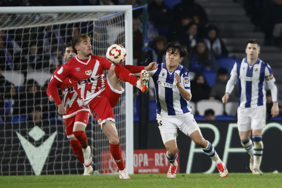 La Real Sociedad vence al Rayo y se vuelve a ilusionar con la Copa del Rey (3-1)