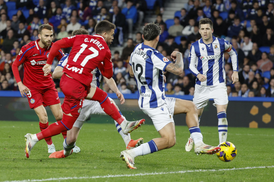 El Getafe fulmina a la Real Sociedad en la segunda parte (0-3)