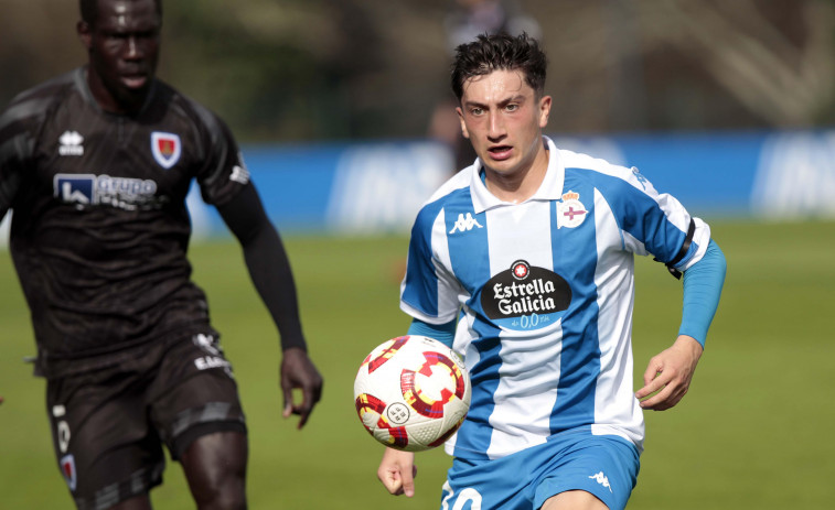 Manu Ferreiro, el último juvenil en marcar con el Fabril