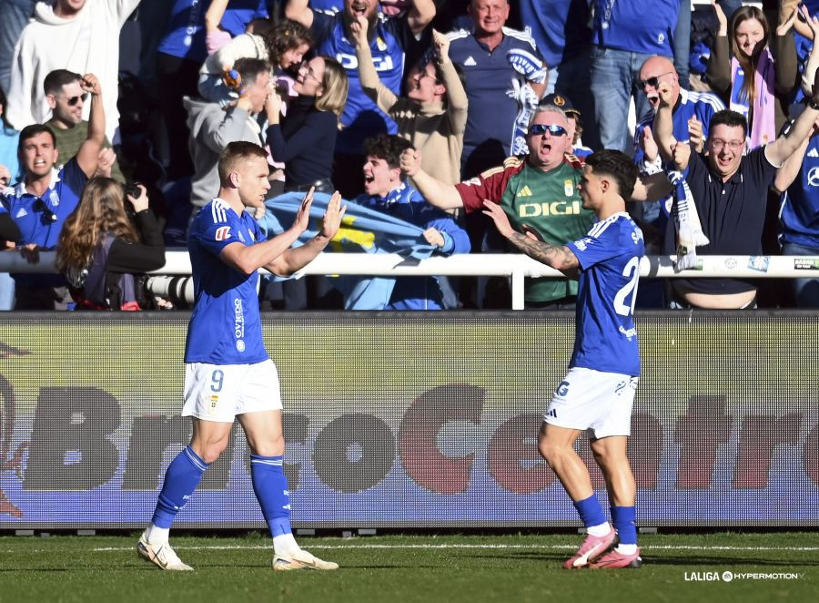 El Oviedo, en su mejor momento desde el regreso al fútbol profesional desde 2015